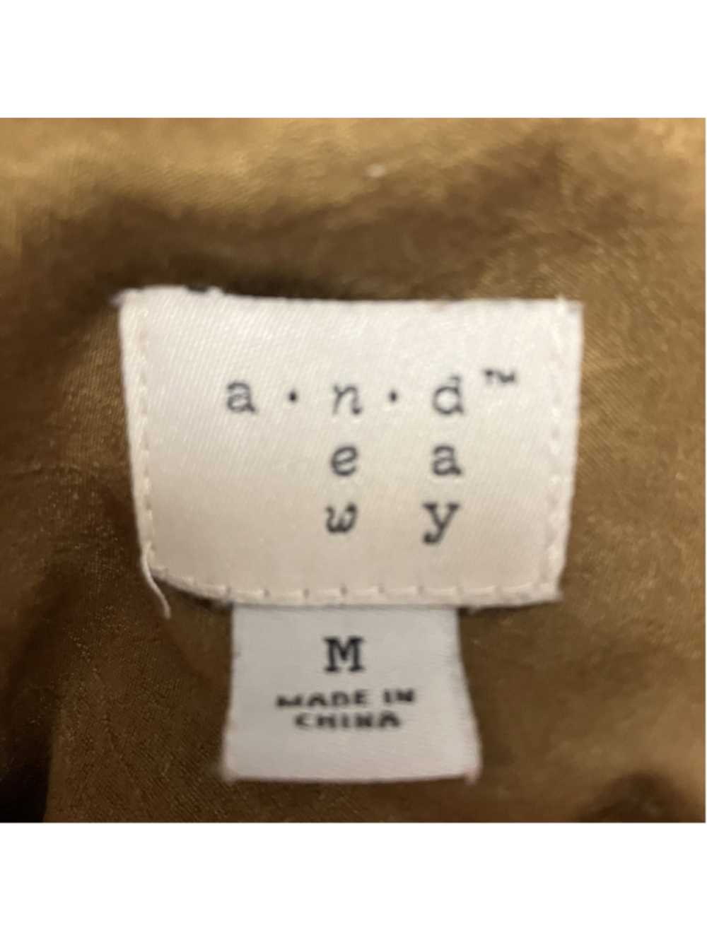 a new day Cropped Utility Bomber Drawstring Jacket MEDIUM Bronze Streetwear Edgy - Picture 6 of 8